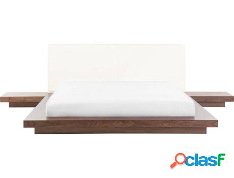 Cama Zen (Marrón - MDF -219x309x88 cm)