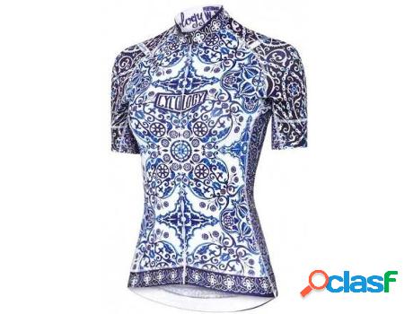 Camiseta CYCOLOGY Majolica Cycling Jersey (Azul - XS)