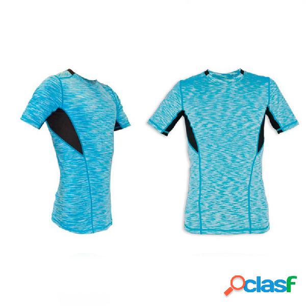 Camiseta Deportiva Transpirable Riscko Eqr-006 Azul M