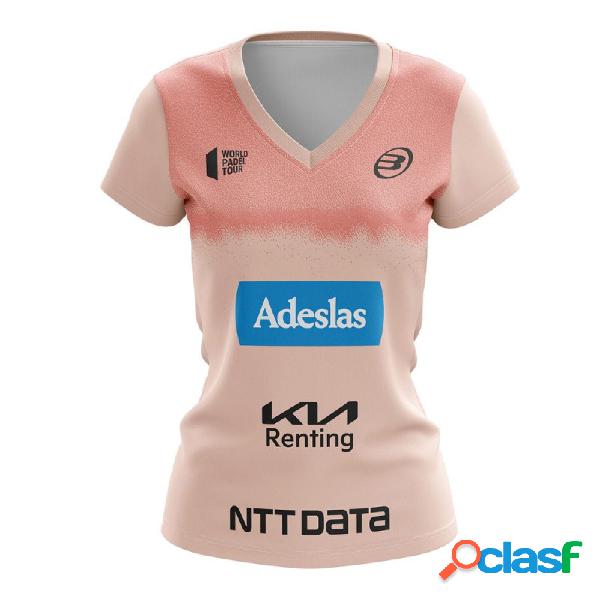 Camiseta bullpadel yeco gemma triay salmon fluor s