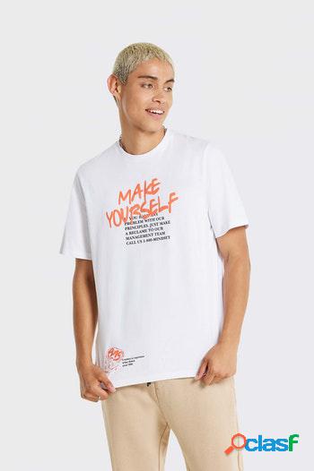 Camiseta polinesia graficos oversize hombre