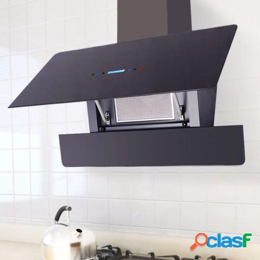 Campana Extractora con panel táctil Negro 900 mm