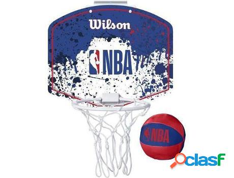 Canasta de Baloncesto WILSON NBA Mini Azul (Única)