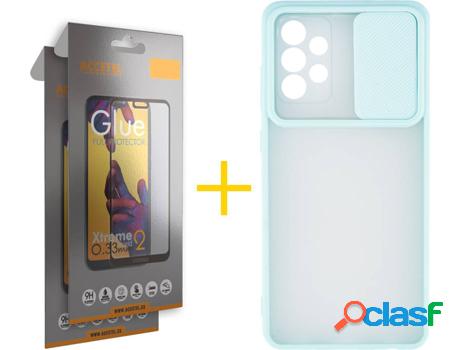 Carcasa y 2 Protectores de Pantalla de Vidrio Full Samgung