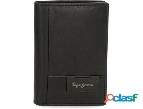 Cartera PEPE JEANS Jackson con Monedero Piel Hombre (Negro)