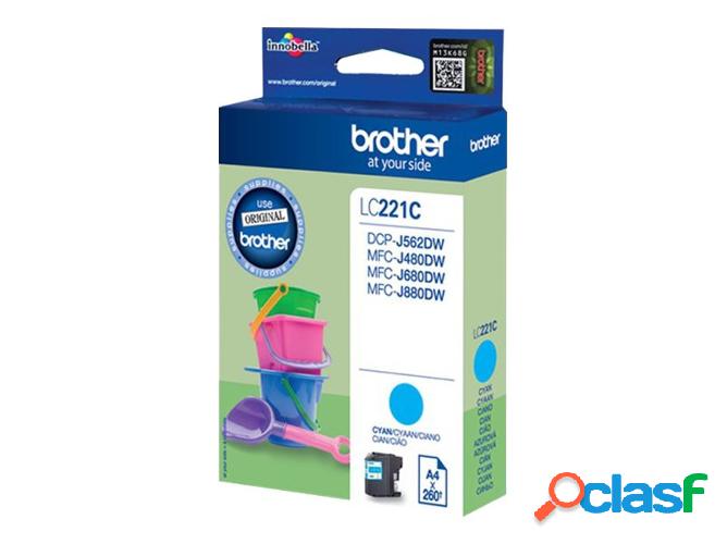 Cartucho de tinta Original BROTHER LC221CBP Cian 260