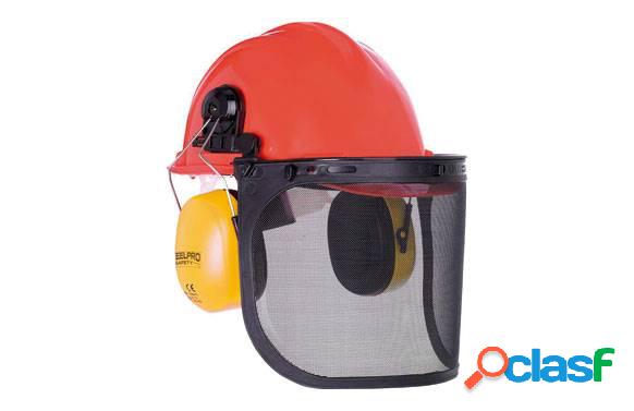 Casco Forestal KiT Completo Casco Visor y Orejera Steelpro