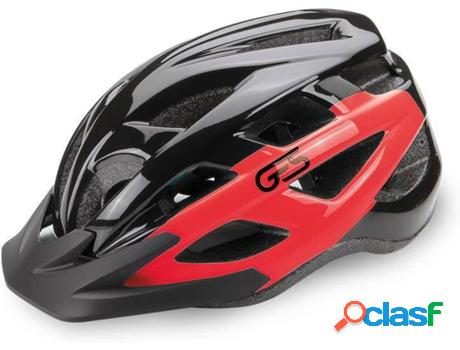 Casco para Bicicleta GES Varik (Talla: M - Negro, Rojo)