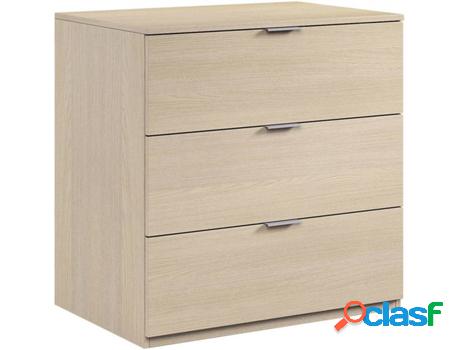Cómoda CSD Danny (Roble Claro - Aglomerado - 80x77x38 cm)