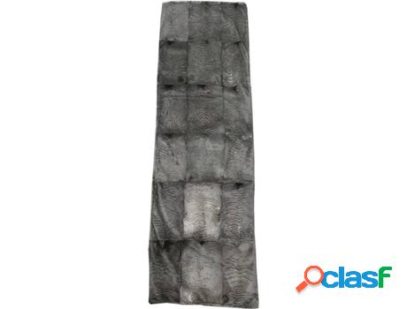 Cobertor ZERIMAR Piel de Conejo (Gris - 165x52 cm - Piel)