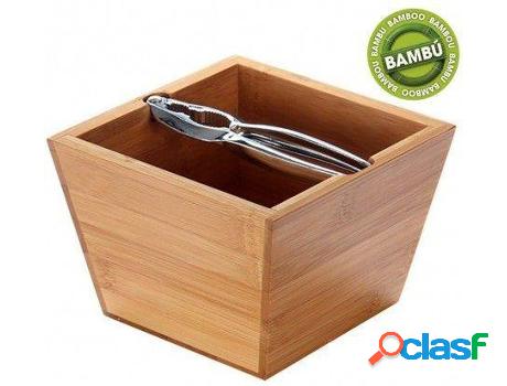 Cocina HOGAR Y MÁS Bol De Bambú Con Cascanuece (16 x 16 x