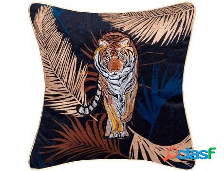 Cojín HOGAR Y MÁS Decorativo Tigre (45x45)
