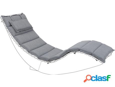 Cojín para Tumbonas BRESCIA (Gris - Poliéster -60x180x5