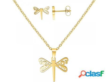 Collar SC_BOHEME (Acero - Dorado - 40cm)