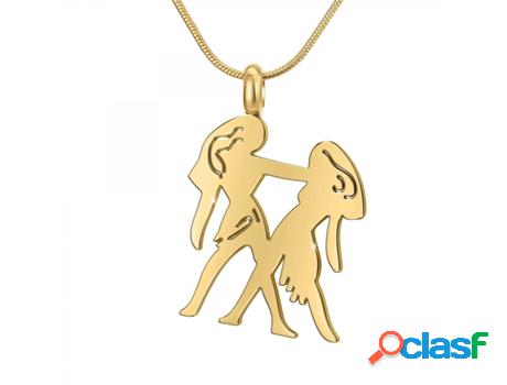 Collar SC_BOHEME (Acero - Dorado - 42cm)