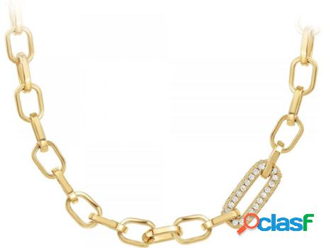 Collar SC_BOHEME Zirconia (bañado a rodio - Dorado - 43cm)