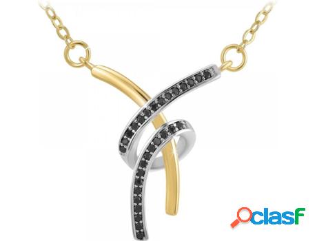 Collar SC_BOHEME Zirconia (bañado a rodio - Dorado - 44cm)