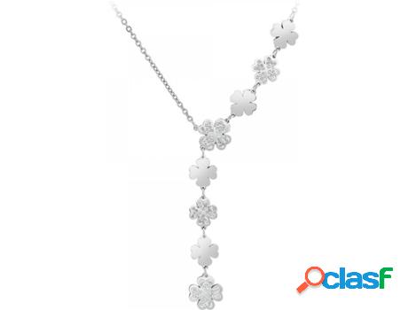 Collar SC_CRYSTAL Cristales (Acero - 49cm)