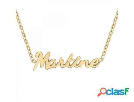 Collar SC_CRYSTAL Martine (Acero - Dorado - 40cm)