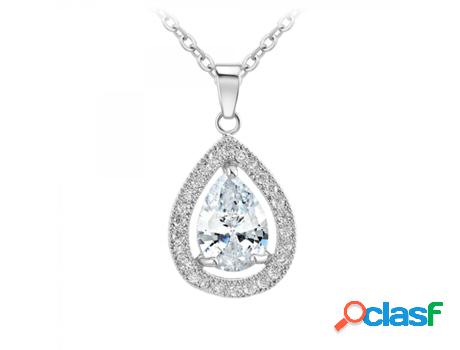 Collar SC_CRYSTAL Zirconia (bañado a rodio - 38cm)