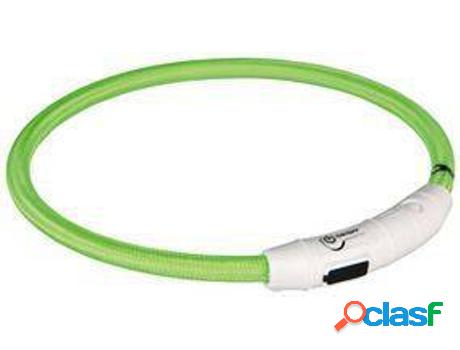 Collar para Perros TRIXIE Luminosa Flash Light Usb Verde
