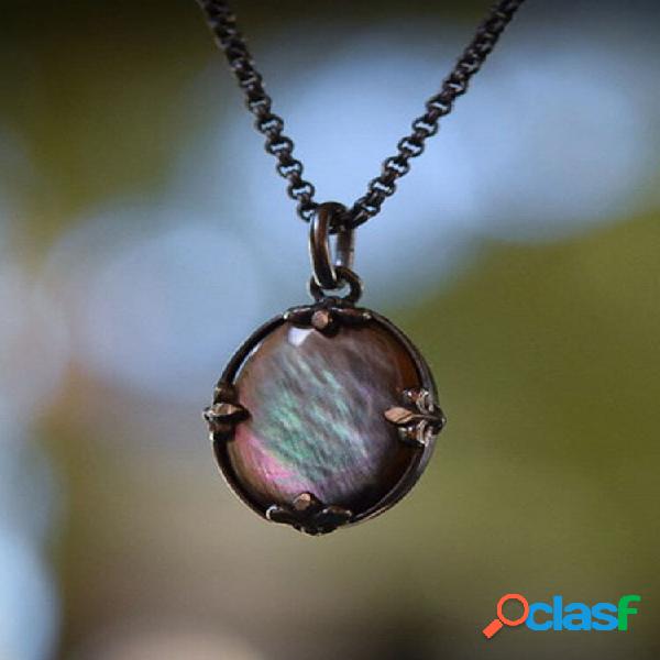 Collares colgantes de aleación de ópalo con inserción