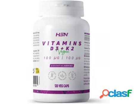 Complemento Alimentar HSN Vitamina D3 + Vitamina K2