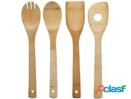 Complemento De Cocina HOGAR Y MÁS Utensilio De Madera Set
