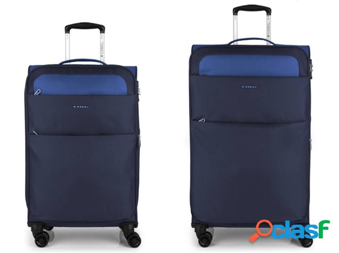 Conjunto 2 Maletas de Viaje GABOL Cloud (152 L - Azul)