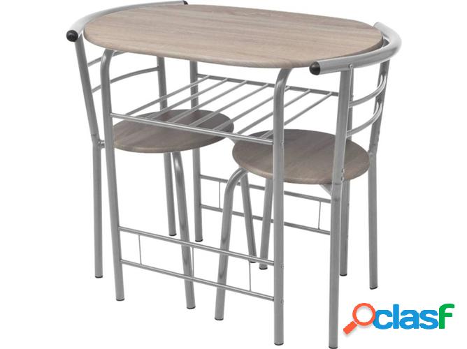 Conjunto Desayuno/bar VIDAXL MDF