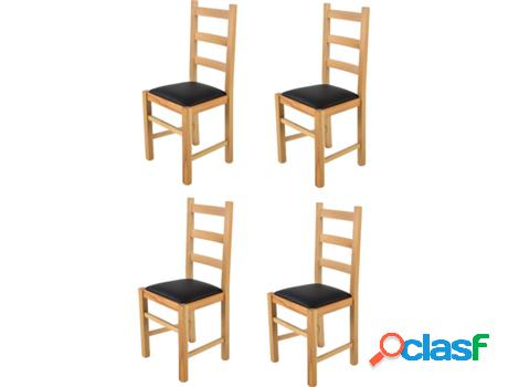 Conjunto de 4 Sillas T M C S Rustica (Negro - 97x43x40 cm -