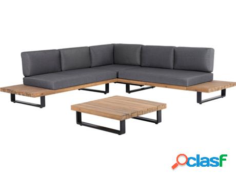 Conjunto de Jardín Mykonos (Marrón - Madera de Acacia