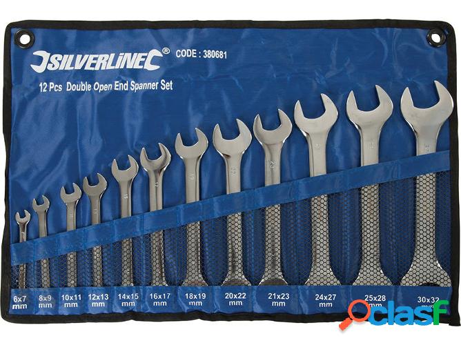 Conjunto de Llaves Fijas SILVERLINE 380681 - 12 piezas