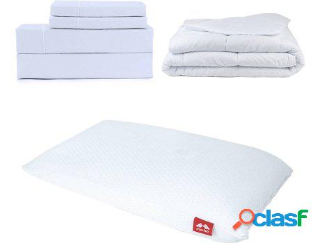 Conjunto de Sábanas, Edredón y Almohadas MORFEO Blanco