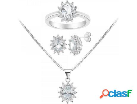 Conjuntos SC_CRYSTAL Zirconia (bañado a rodio - 43cm)