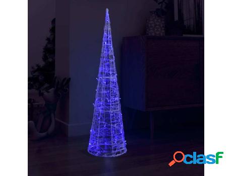 Cono de Iluminación VIDAXL luces LED (120x500cm - Azul -