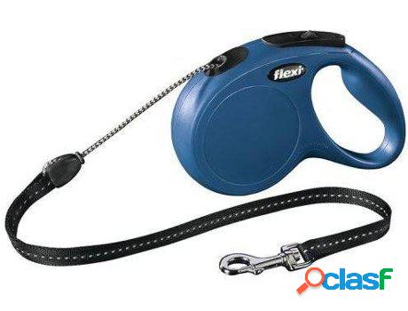 Correa para Perros FLEXI Ajustable y Reflectante (Azul - 8 m