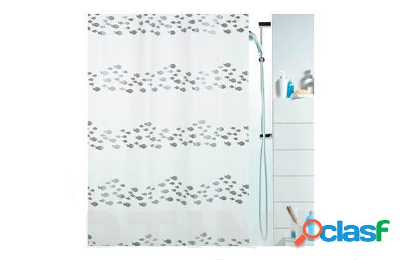 Cortina de baño Spirella de Peva Shore Silver 180x200cm