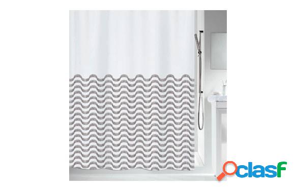 Cortina de baño Spirella de Peva Vagues Black 180x200cm