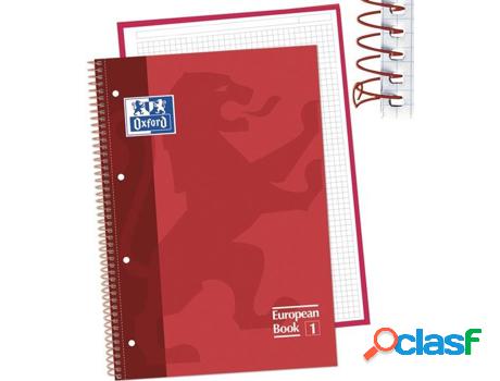 Cuarderno OXFORD Espiral (Rojo - A4 - 21x29.7cm)