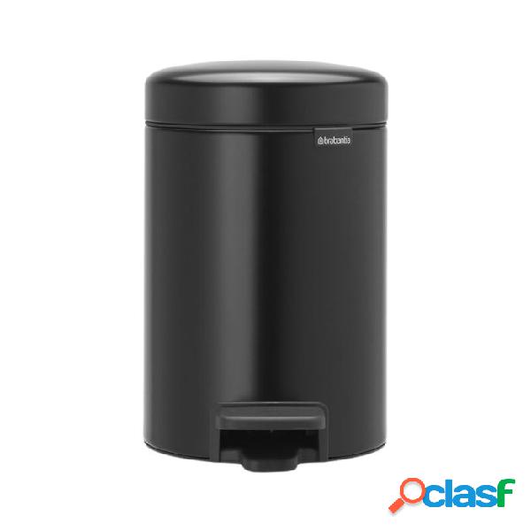 Cubo de basura Brabantia New Icon Negro Mate 3L