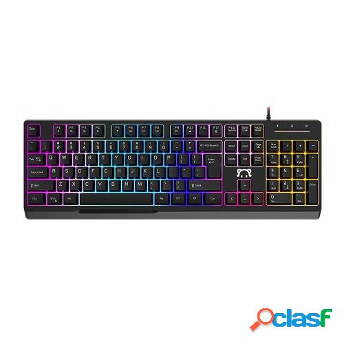 DaiDai STK090 Teclado con cable USB 104 teclas Teclado