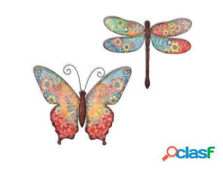 Decor and Go Apliques Pared Mariposa/Libe Incluye set de 2