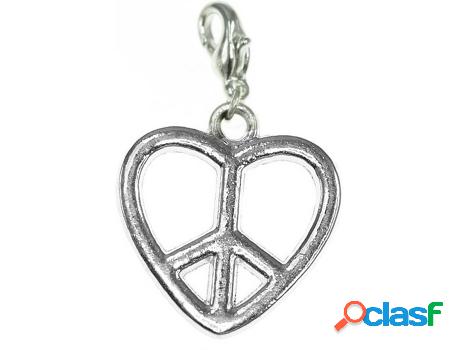 Dije SC_CRYSTAL Corazón (bañado a rodio - 17 mm x 17 mm)