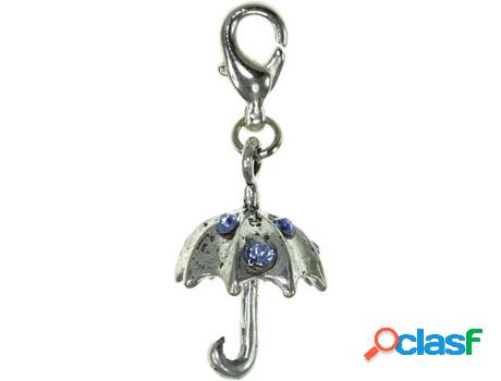 Dije SC_CRYSTAL (bañado a rodio - Azul - 18 mm x 12 mm)