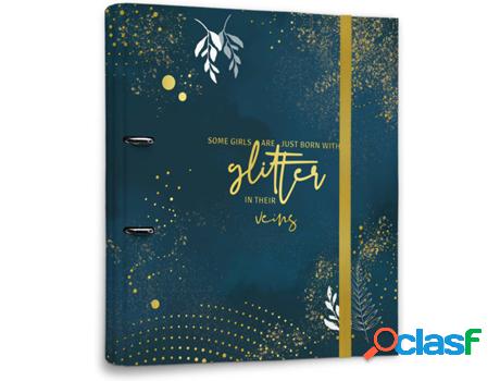 Dossier ERIK EDITORES 2 Anillas Premium Glitter (32x28 cm)