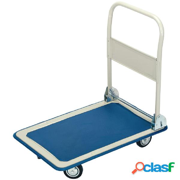 Draper Tools Carro plataforma asa plegable azul y blanco