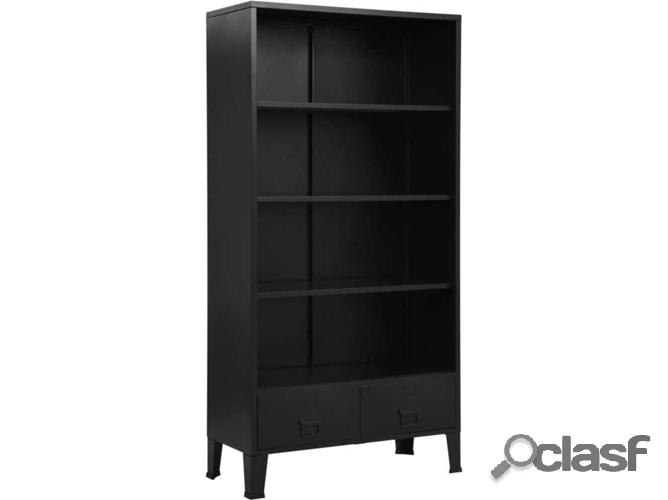 Estante VIDAXL industrial 90x40x180 cm acero negro