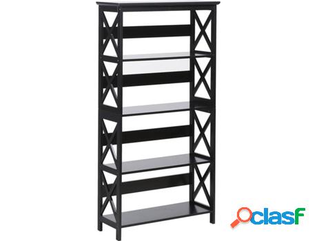 Estanterías Foster (Negro - MDF -30x80x152 cm)