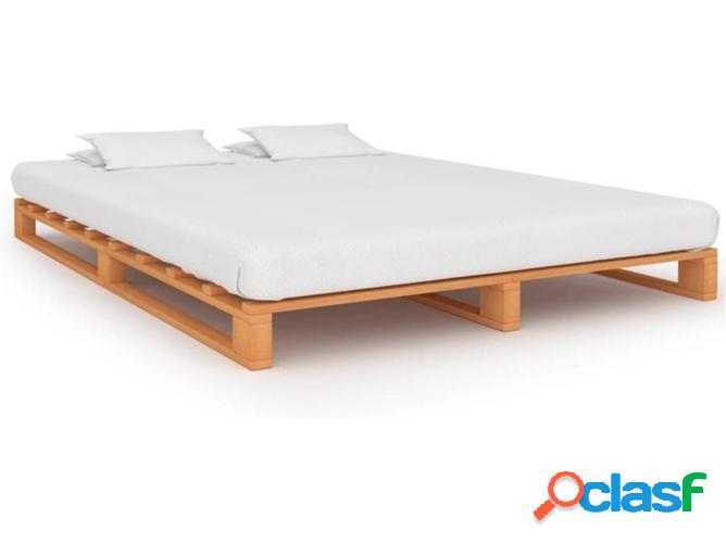 Estructura de Cama VIDAXL en paletas pino macizo 120x200 cm